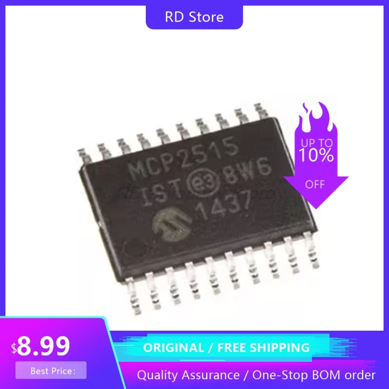 

10PCS MCP2515-E/ST New original CAN bus controller Free Shipping