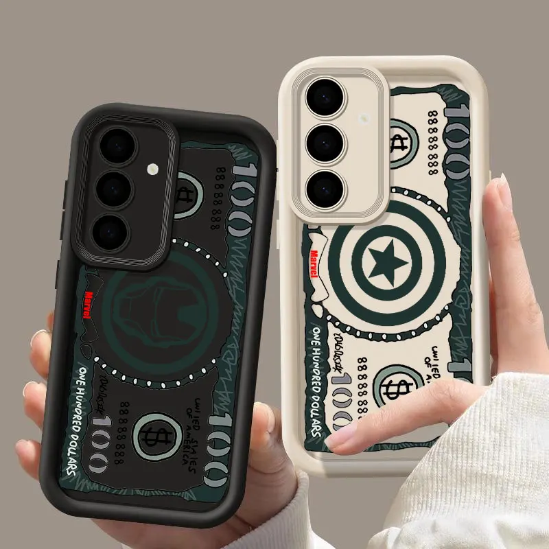 Funny Marvel Dollar Fundas For Samsung Galaxy S26 S25 S24 S23 S22 Plus S21 Ultra S20 FE Case S26Ultra Silicone Phone Back Cover