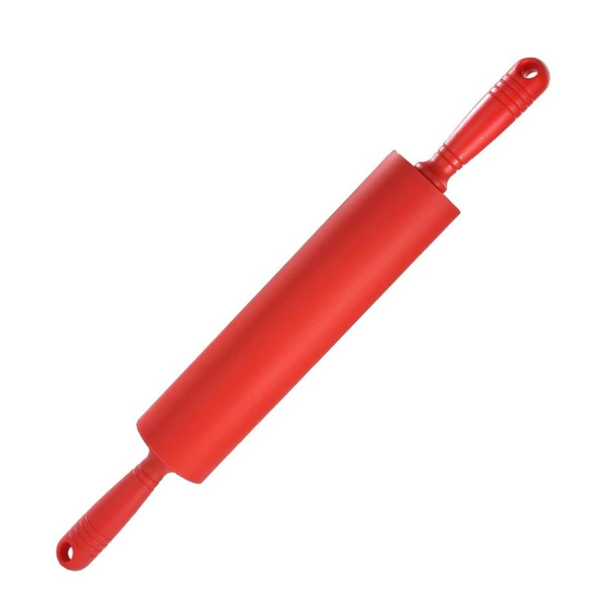 Red Rolling Pin Silicone Silicone 1 Pc Stain 12in/18in/20in Baking Tool Clean Comfort Easy To Clean Flour Roller