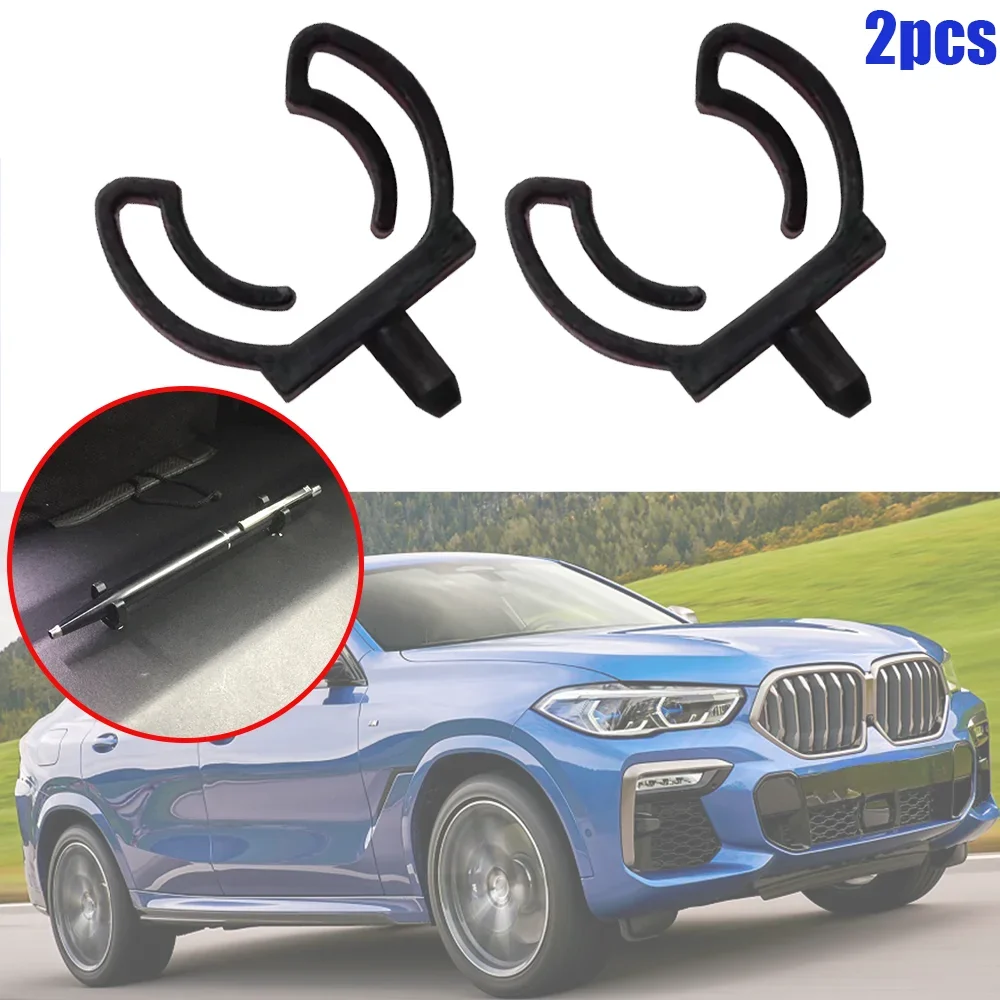 2X For BMW X6 E71/E72 F16 G06 2008 2009 2010 2011 2012 2013 - 2024 Auto Glove Box Organizer Lock Pencil Tray Clips Rivet Black