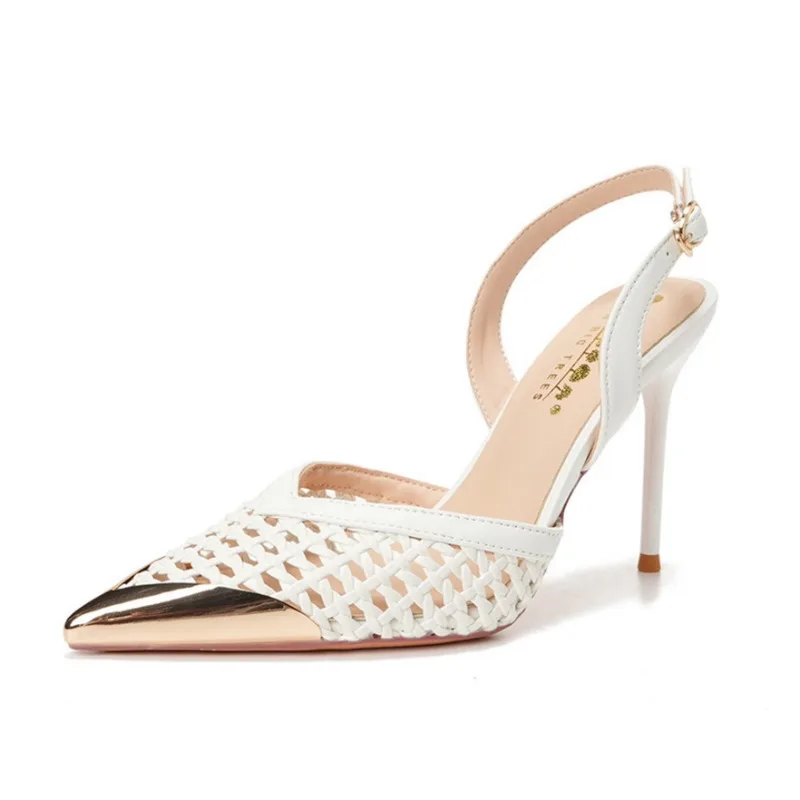

Luxury High-heeled Women's Sandals Pointed Tip Stiletto Women's Pumps and Heels Fashion Banquet Woman's Shoes Sandalias De Mujer