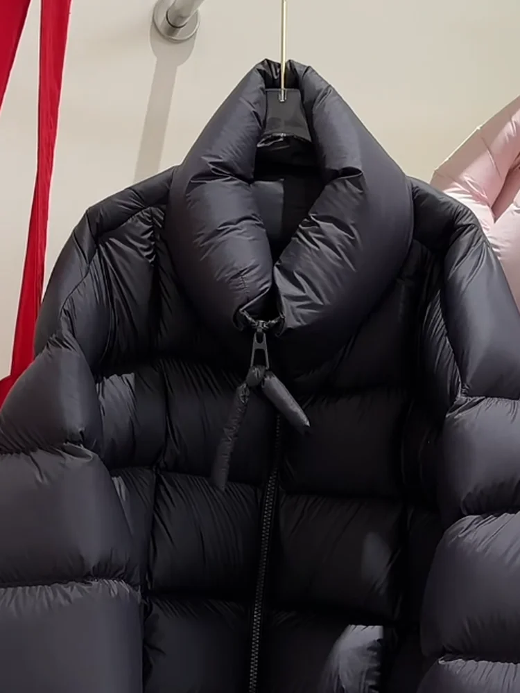 

Женская удлиненная куртка-пуховик с воротником-стойкой и молнией, повседневная, в стиле кэжуал