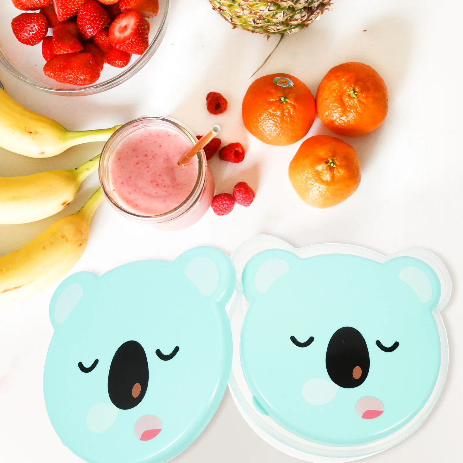 

Набор из 4 детских контейнеров для фруктов: легкие, безопасные, многоразовые, маленькие ланч-боксы с герметичной крышкой, прозрачные, для кухни и холодильника