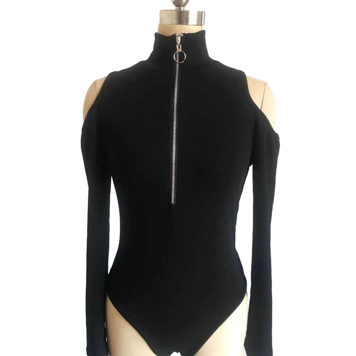 

Girl's Sexy Strapless Long Sleeve Hollow Out Bodysuit Eco-Friendly Packing