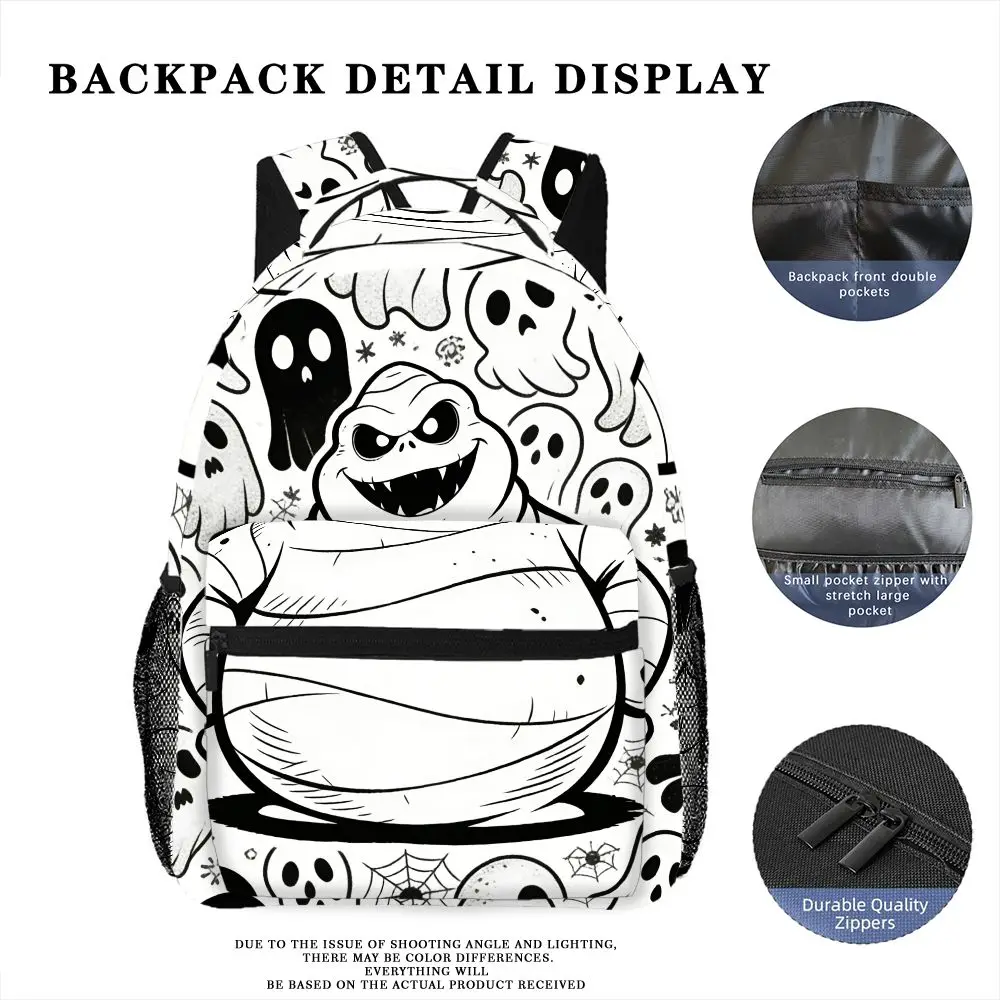 Disney Oogie Boogie Man Backpack, Casual Bag, Large Capacity, High-Quality Gift, Personalized Daily Use