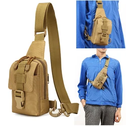 Tactical Chest Bag Outdoior Trekking Pack EDC Sports Bag Shoulder Bag Crossbody Pack Assault Pouch for Hiking Cycling Camping