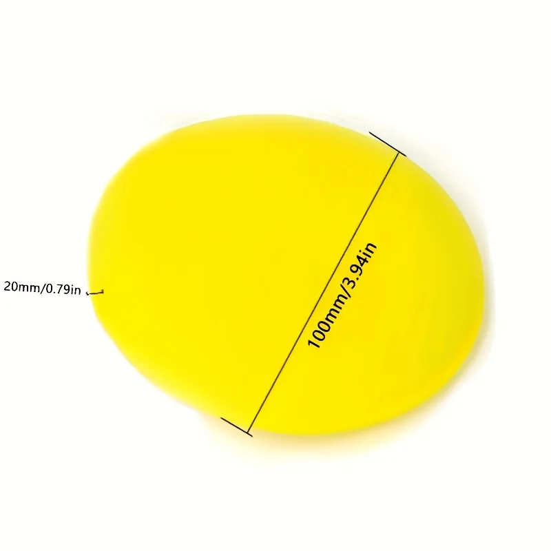 12PCS Car washing, beauty polishing, waxing, sponge block, high-density waxing sponge for cars, circular edge pressing, cleaning