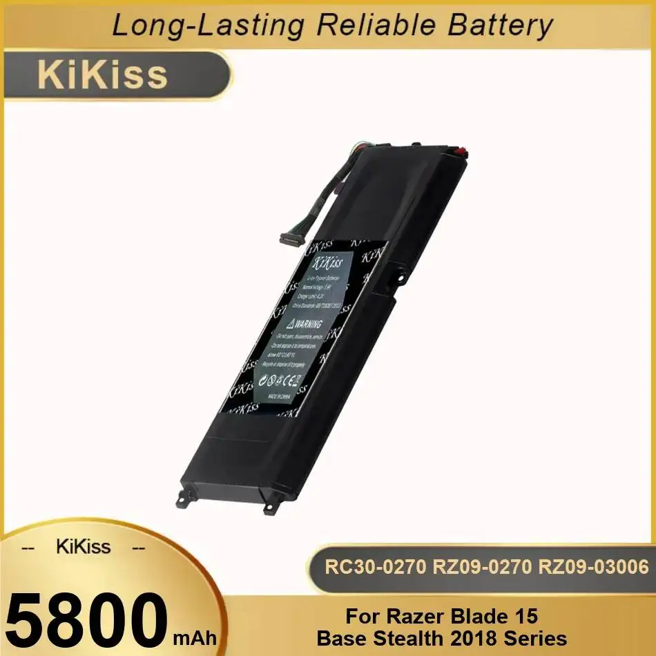 

Надежная батарея для ноутбука 5800 мАч для Razer Blade Stealth 15 2018 RZ09-03006 RZ09-0270 RZ09-02705E75-R3U1 RC30-0270
