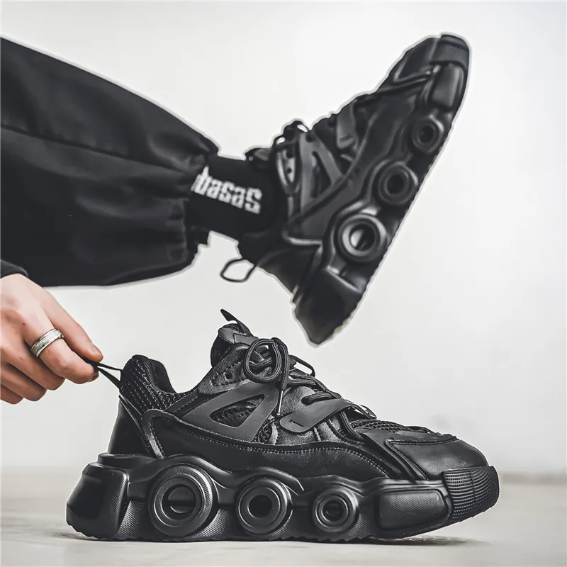 2024 Walking Stiefeletten warme Baumwoll schuhe Anti-Rutsch-Männer Laufschuhe große lässige Turnschuhe Outdoor-Trend Schneeschuhe