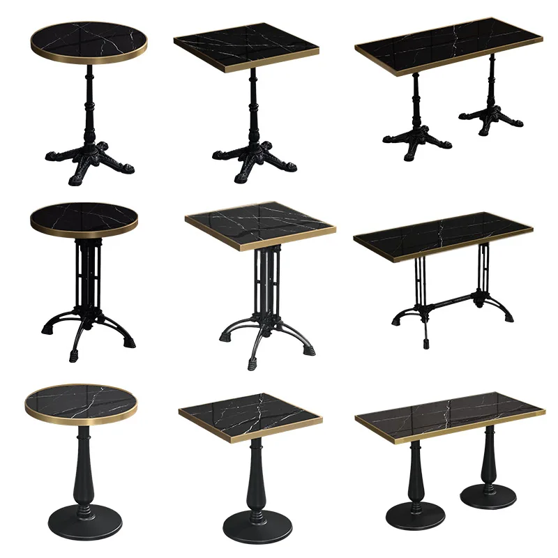 Negotiation Reception Table Modern Simple Slate Small Dining Table Marble Milk Tea Shop Table Balcony Leisure Bag Phnom