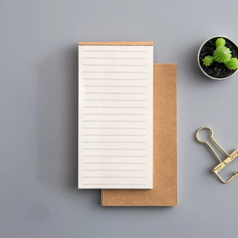 4Types Kraft Paper Notebook Planning Paper Blank Notebook Portable And Tearable Notebook Ins Memo Pad To-do List Planner Notepad