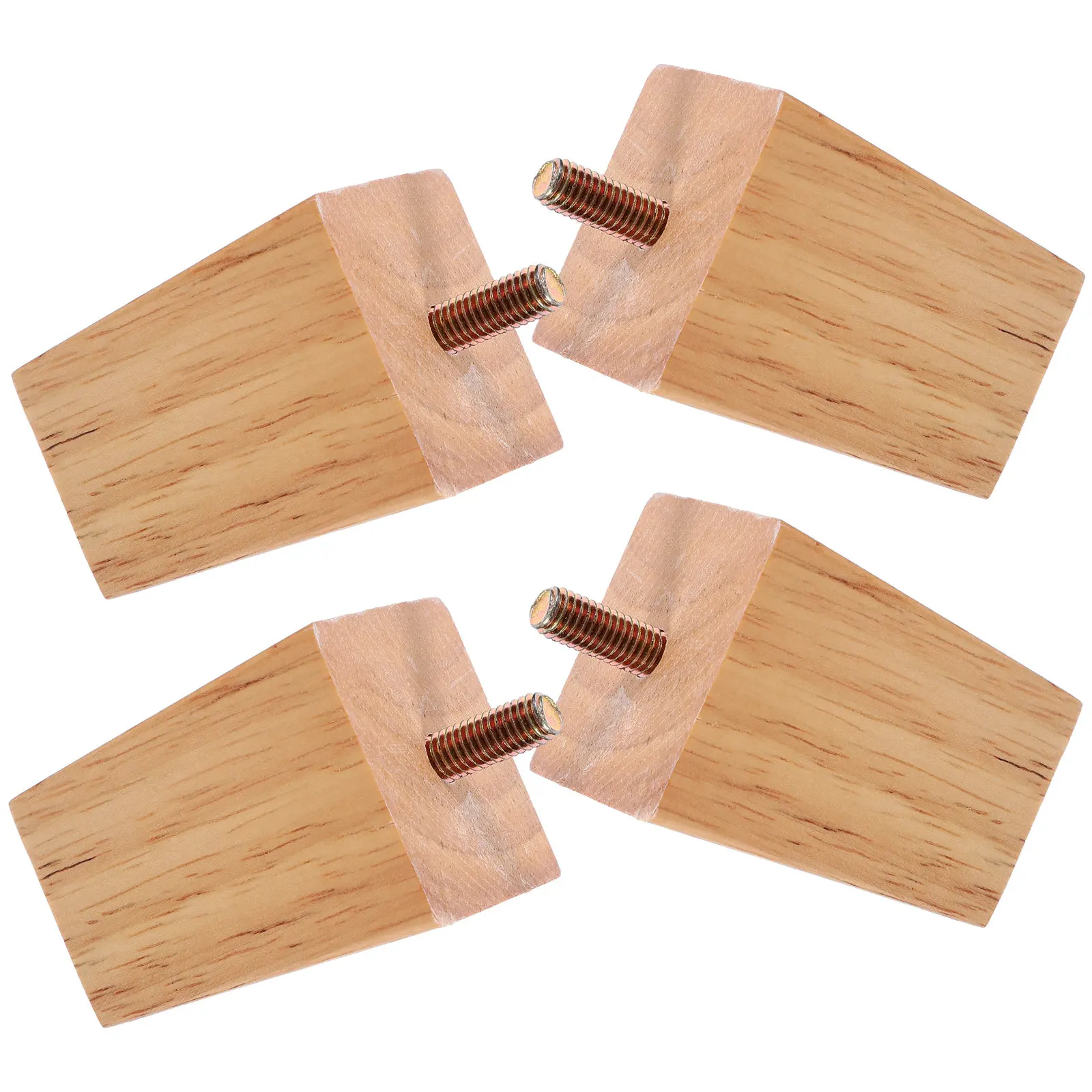 

4Pcs Wooden Sofa Legs Solid Wood Furniture Legs Replacement for Coffee Table TV Cabinet Dresser Couch Feet Support