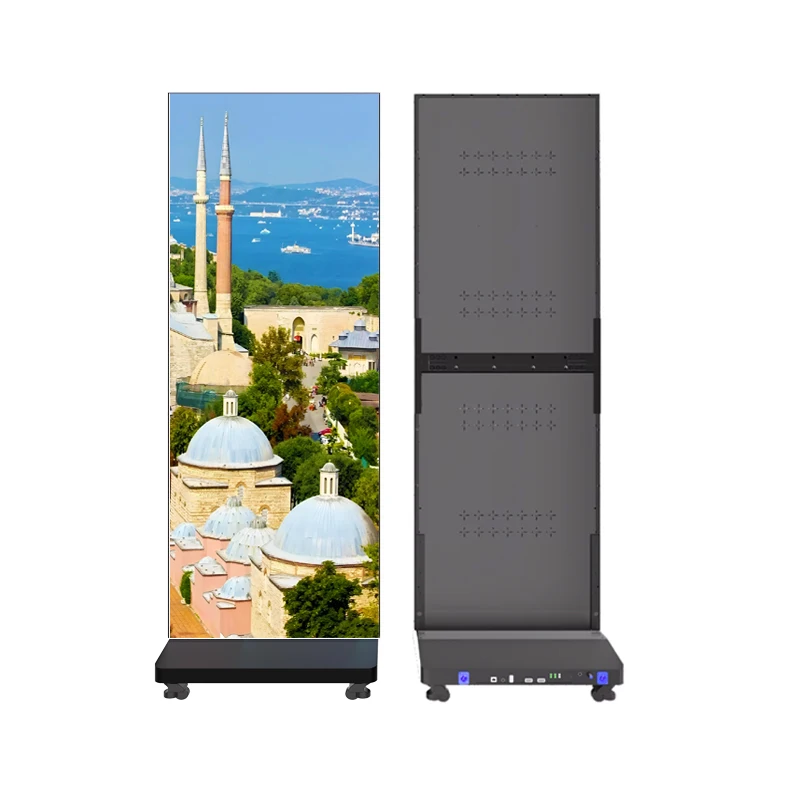 LEDGood Selling Customized Folding Indoor Floor-Standing Display Panel Poster Display Screen