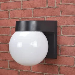 E27 Spherical Wall Light Upper and Lower Wall Lamp Outdoor Wall Light Balcony Bedroom Corridor Courtyard Lamp Acrylic Lamp Shade