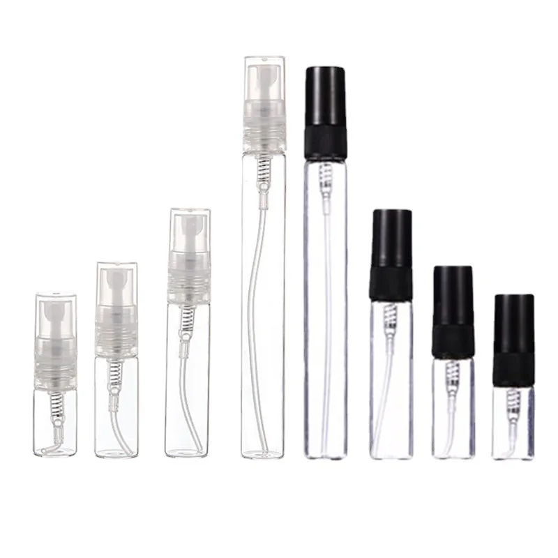 

50Pcs 2ml 3ml 5ml 10ml Perfume Glass Bottles Spray Bottle Cosmetics Refillable Container Screw Pump Empty Bottle Travel Portable