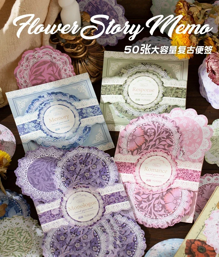 50 Stück, 4 Varianten, Handgefertigte Zeltdekoration, Serie mit Spitze und Kranz, Material für Notizblöcke, Sammlung von Blumen und Märchenmotiven, Papier. – Detail 1