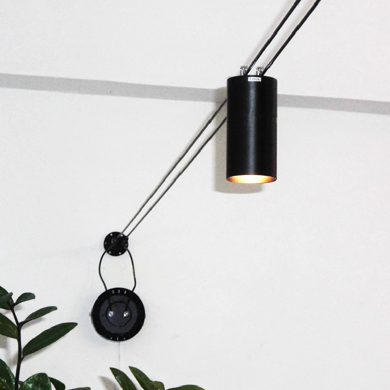 NEW High-Rise Black Steel Wire Rope Light Track Running Cable Puller Home Improvement Steering Gear Support Accessory