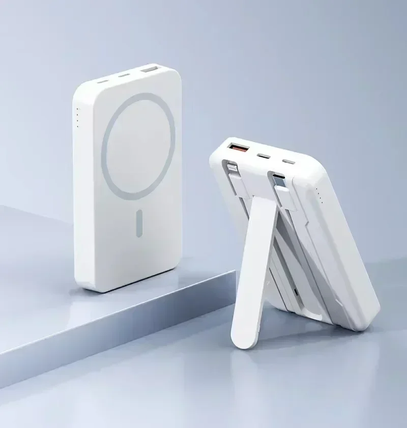 عرض ساخن لعام 2026 بنك طاقة Magsafe بقوة 10000 مللي أمبير في الساعة - شاحن لاسلكي حصري 20 وات شحن سريع مع كابل لهاتف iPhone