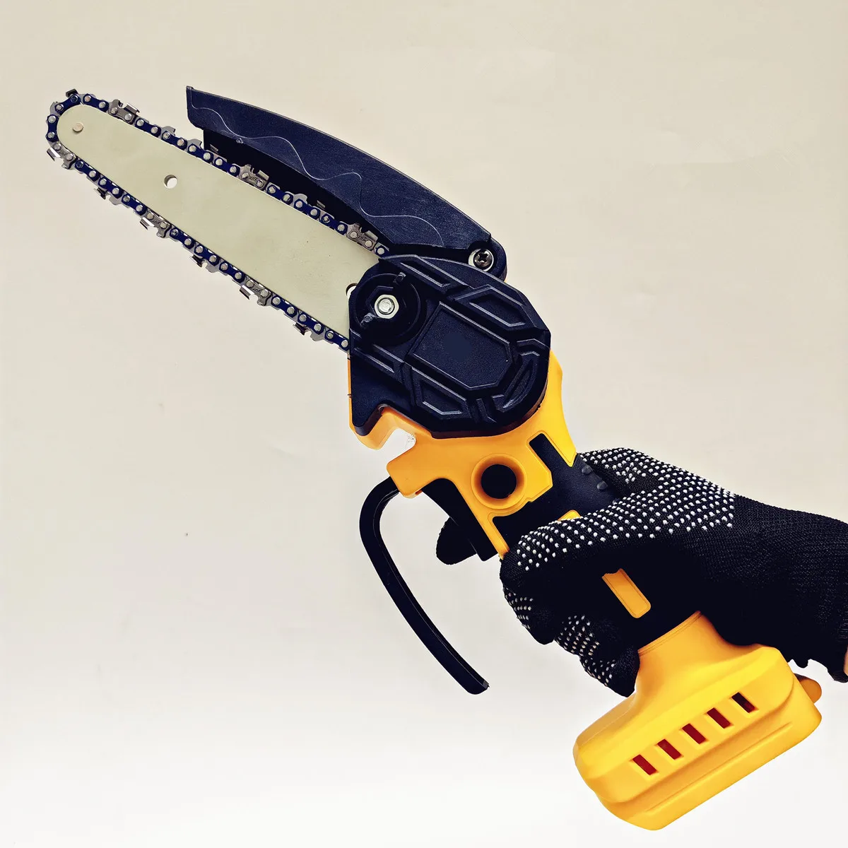 Fit For DeWALT 18V 20V Battery Cordless Chainsaw Mini Electric Chain Saw 6 Inch Woodworking Garden Logging Power Tools