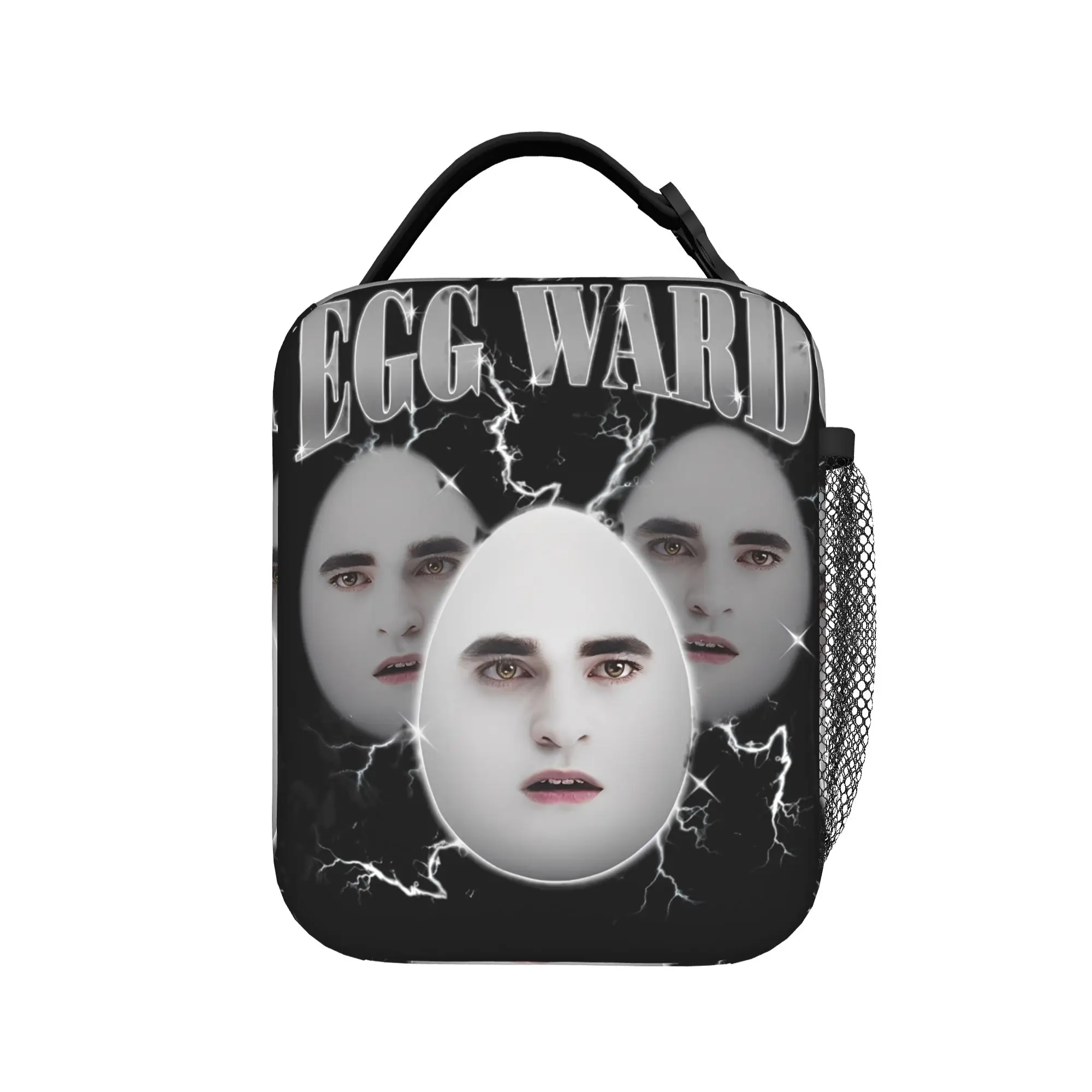 Twilight Eggward Edward Cullen Insulated Lunch Bags Meme Parody Meal Container Thermal Bag Lunch Box Tote Food Storage Bags
