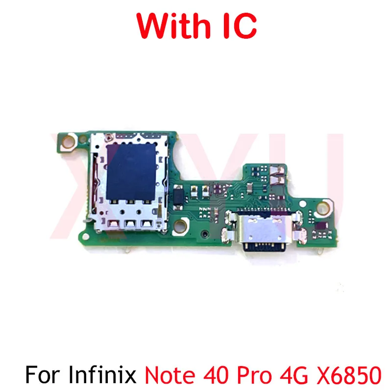 For Infinix Note 40 Pro 4G 5G X6850 X6851 USB Charging Board Dock Port Flex Cable Repair Parts