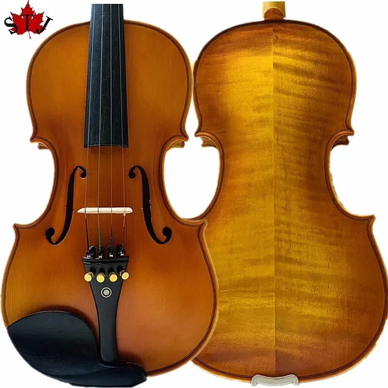 

Strad style Song Maestro 4/4 handmade violin,carving neck,huge and powerful sound #13972