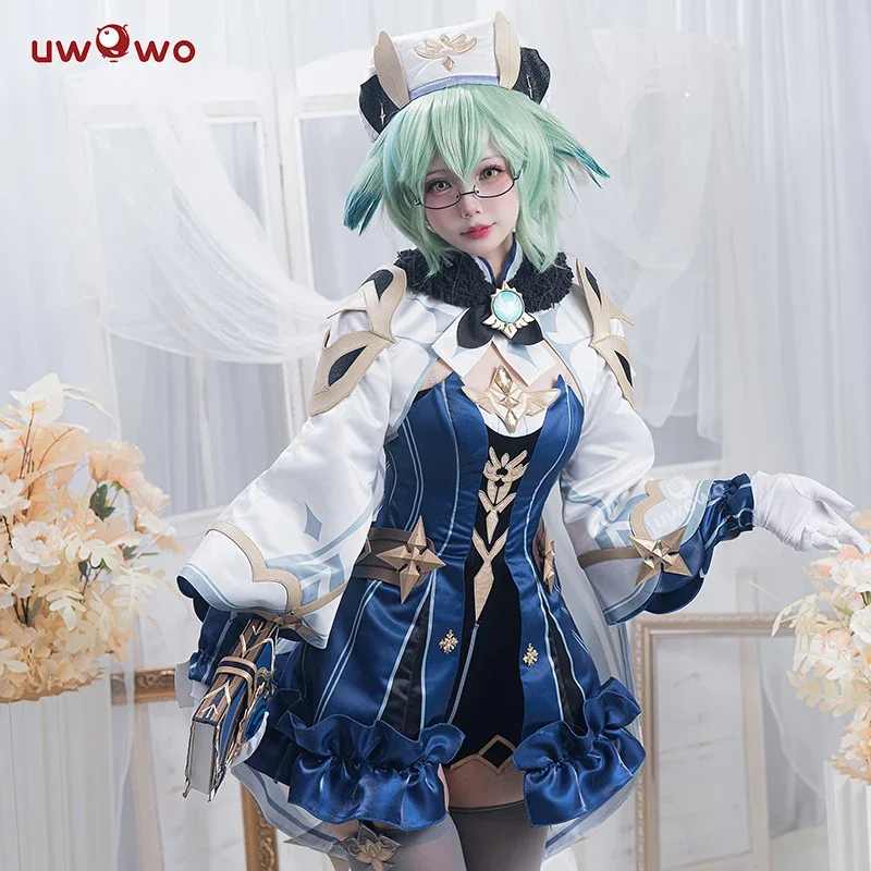 Uwowo sucrose cosplay Genshin impact cosplay Halloween Christmas costume sucrose retro mechanical style outfit