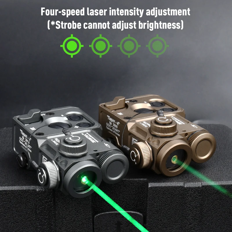 WADSN Metal PERST-4 Aiming Laser PEQ Red Dot Green Blue IR Strobe Laser Tactical adjust reset zero/brightness Airsoft Indicator