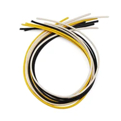 FLEOR 8PCS Random Color 1Feet Tinned Copper Vintage Guitar Push Back Wire Braid Cotton Cable AWG22 Guitar Accessories