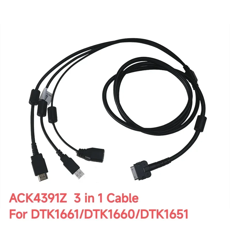 Original 3 in 1 charging data sync cable for Wacom Cintiq 16 hybrid HD DTK-1660 DTK-1661 ackack43912z