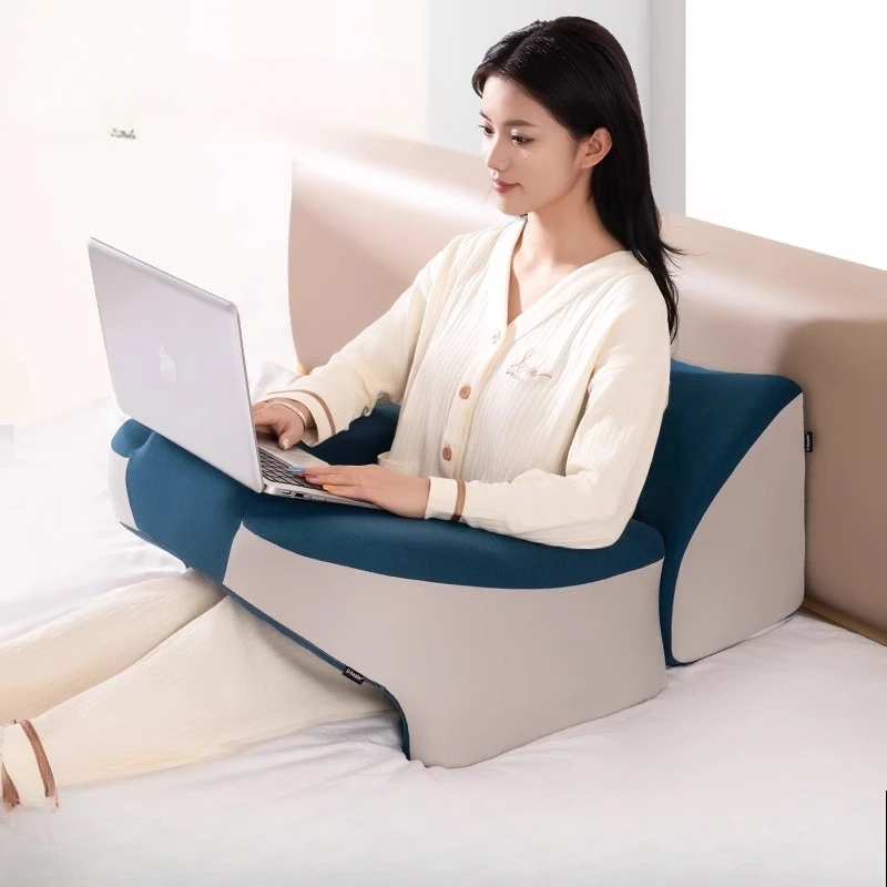 

Ergonomic Bed Reading Pillow Anti-slip Laptop Desk Multifunctional Study Desk for Office Memory Foam Backrest and Book Holder