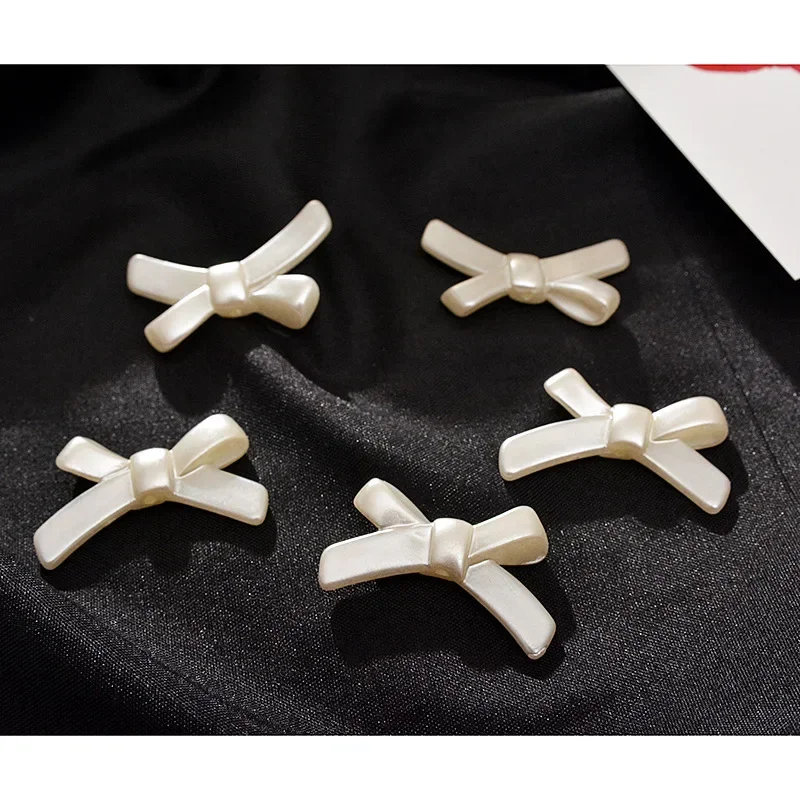 New Arrival 10pcs 9mm Imitation Pearls Bows Beads for Handmade Necklace/Earrings DIY Parts.Jewelry Findings  Components