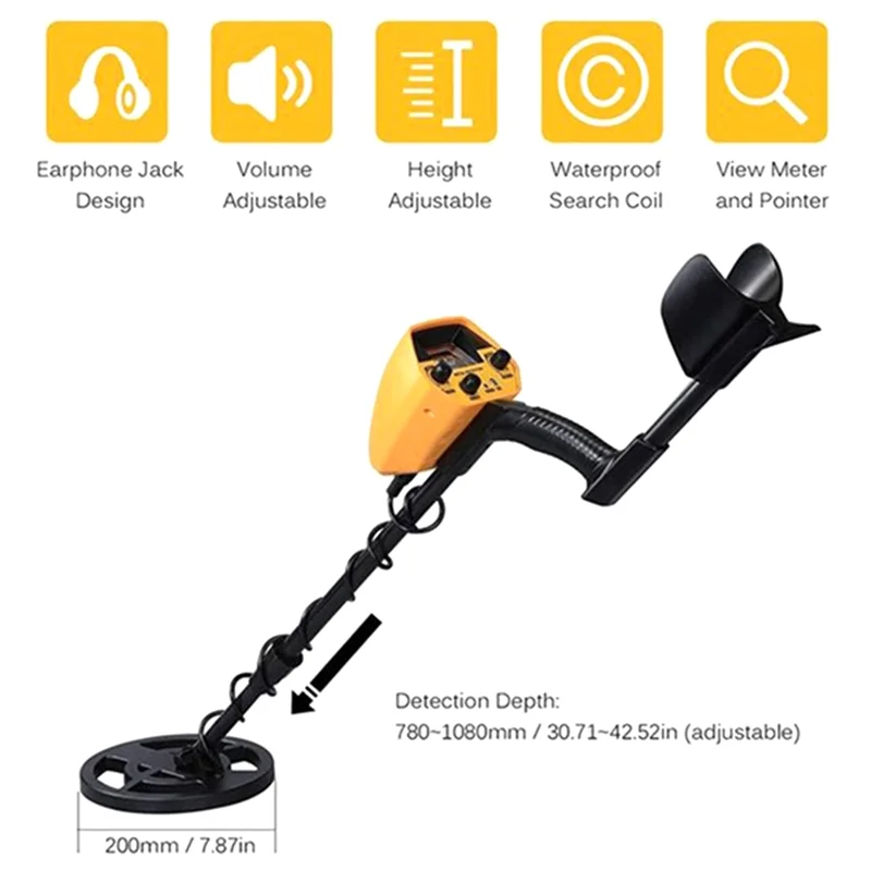AA60-เครื่องตรวจจับโลหะ GTX5030 เครื่องตรวจจับโลหะ GTX5030 ตรวจจับเครื่องมือ Underground Gold Finder