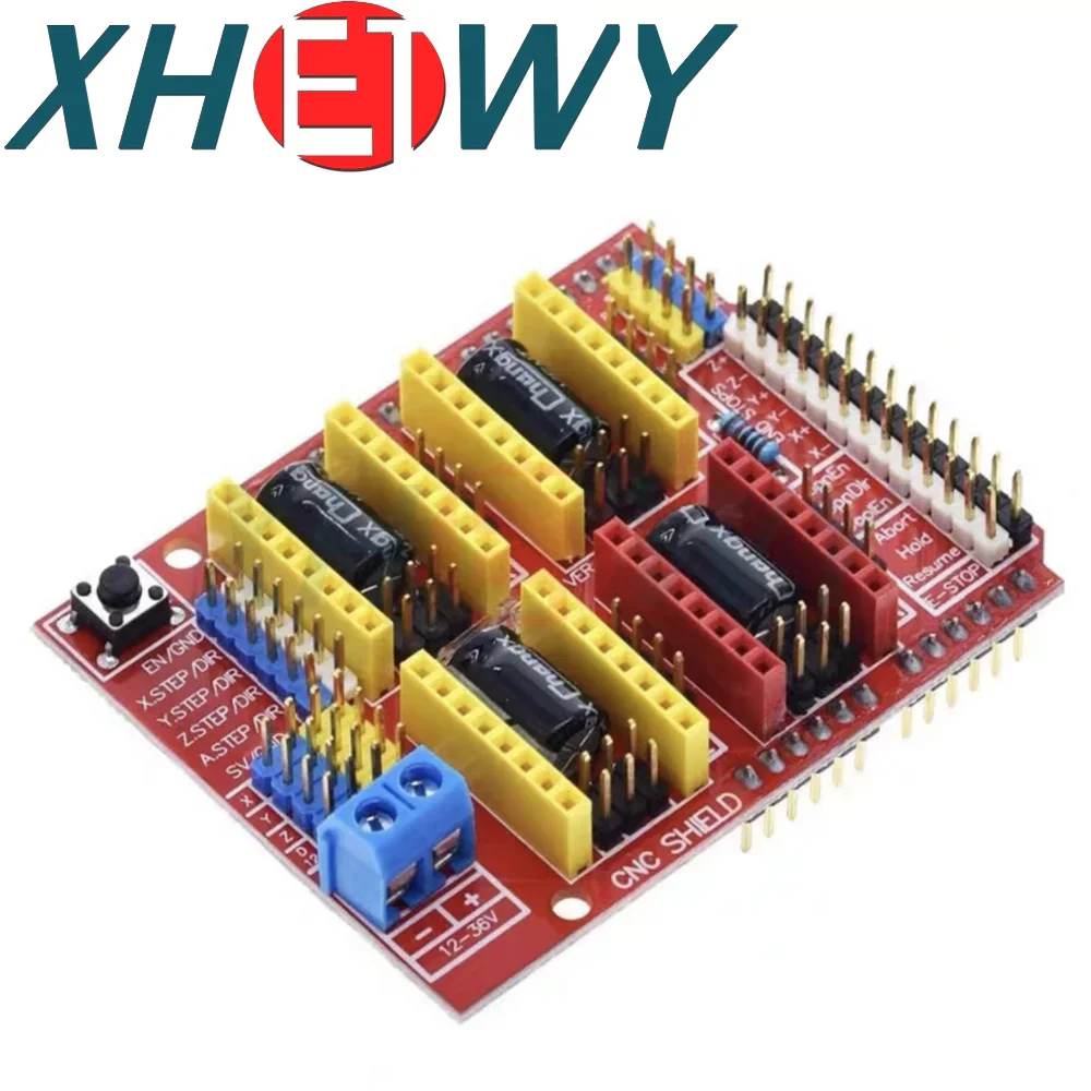 1PCS 4-bit CNC shield v3 engraving machine expansion board 3D printer A4988 driver board