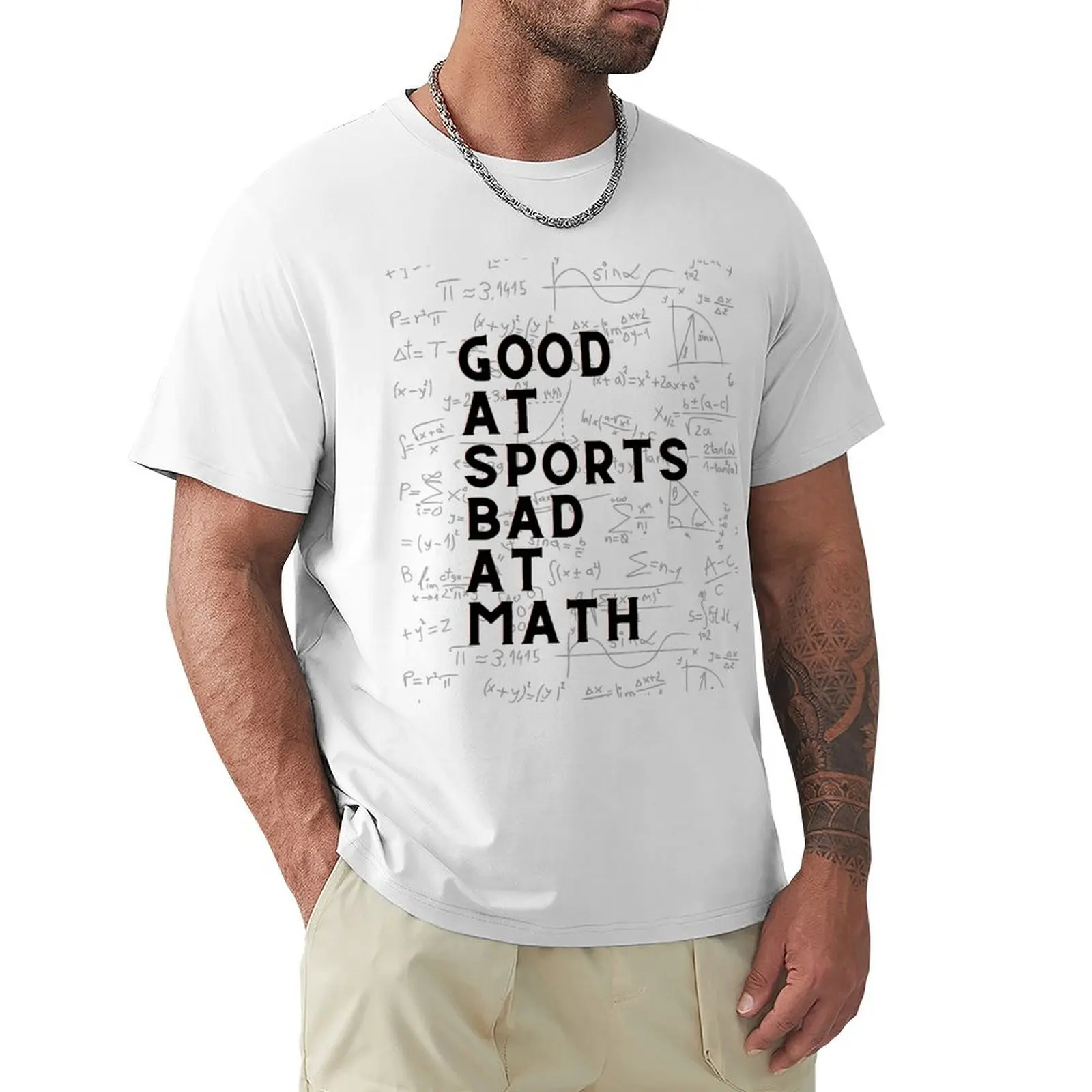 

Good At Sports Bad At Math T-shirt customs customizeds summer top sublime mens workout shirts