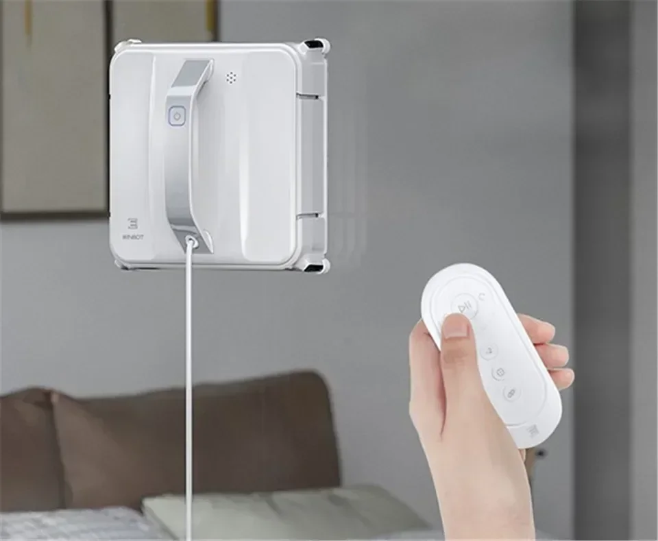 ใหม่ Ecovacs Winbot W880 หุ่นยนต์ทําความสะอาดหน้าต่างการเข้าถึงแบบไร้สาย 2800Pa ดูดแรง