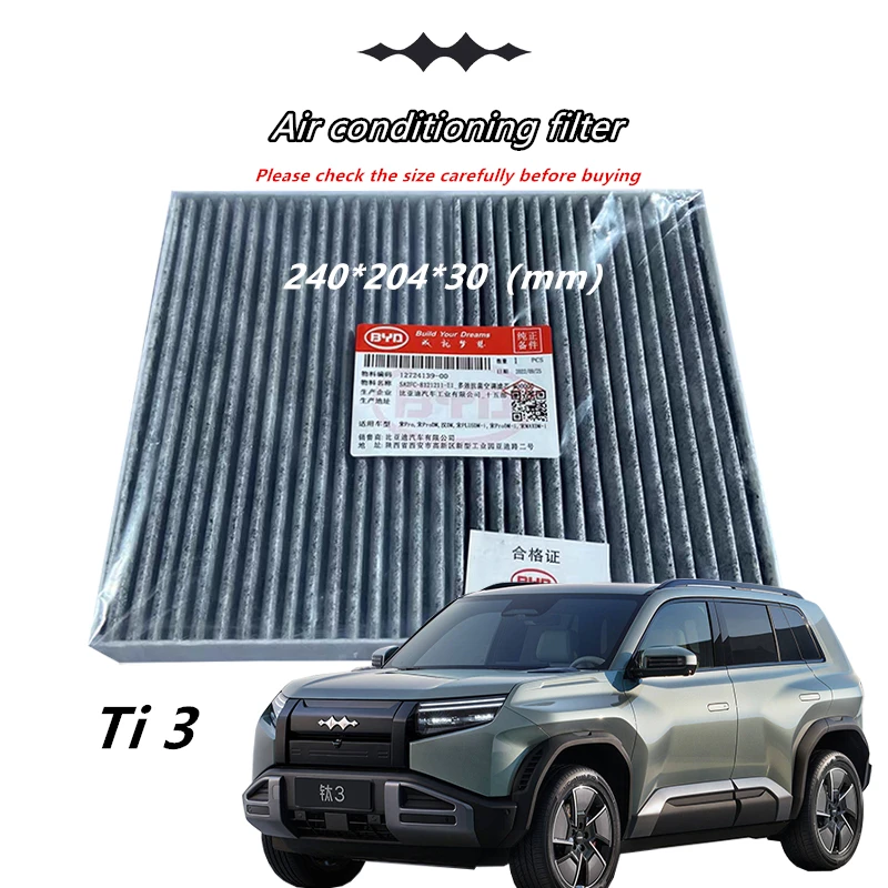 

BYD Leopard3/Ti3 air conditioner filter element,activated carbon,original,SA2FC 8121211