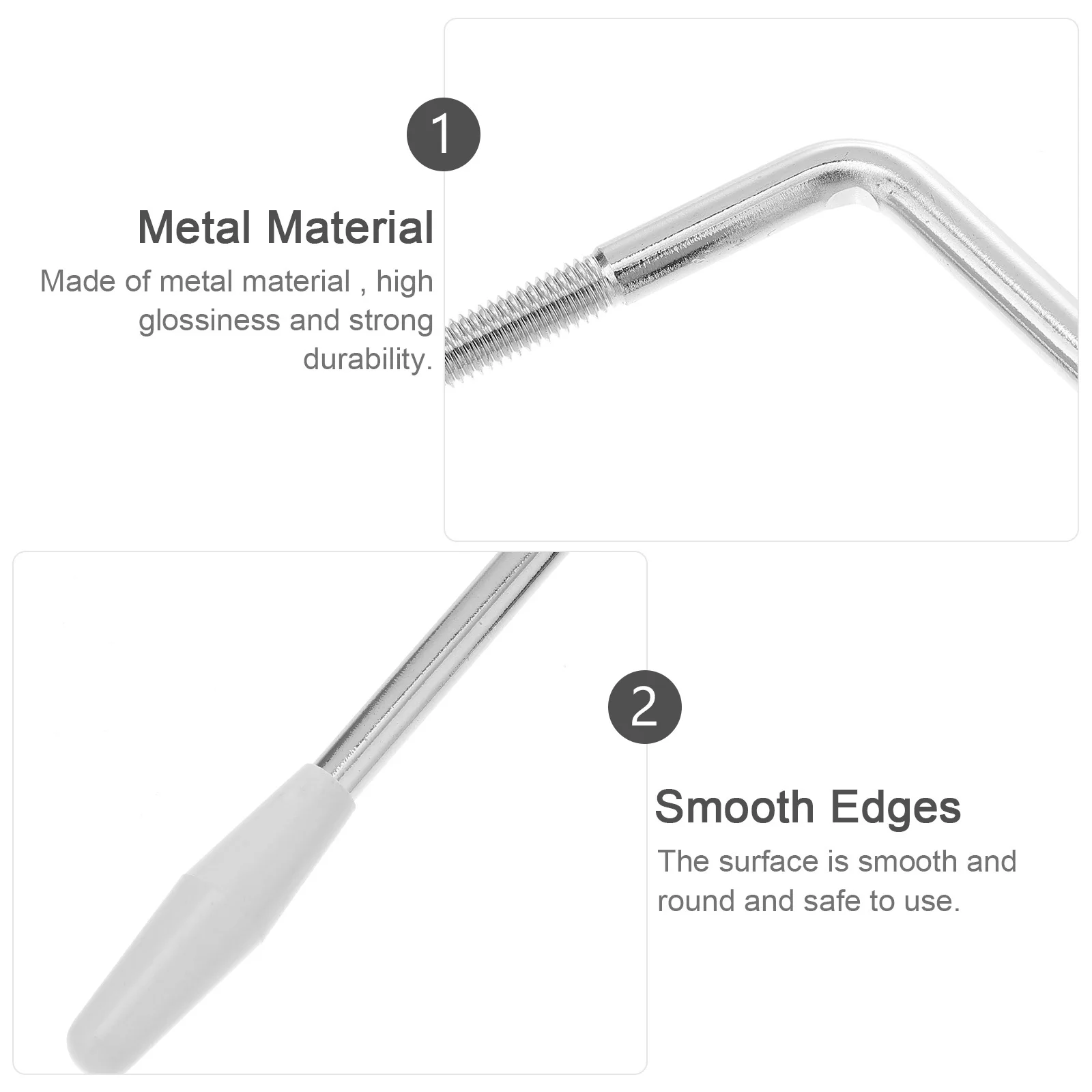 

5.0mm Thread Guitar Tremolo Arm Metal Whammy Bar Single Tremolo Bridge Electric Guitar Parts Replacement Silver