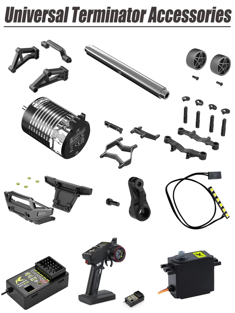 Rilalo all-around terminator accessories, servo motor, electrically adjustable remote control, front and rear collision board, l