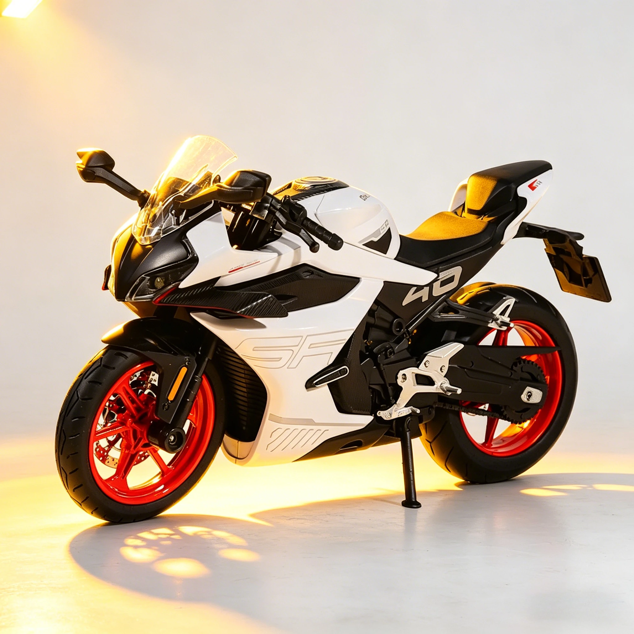 

1:12 450SR Alloy Metal Diecat Model Motorcycle Sound & Light High Simulation Collection Ornaments Gifts Boy