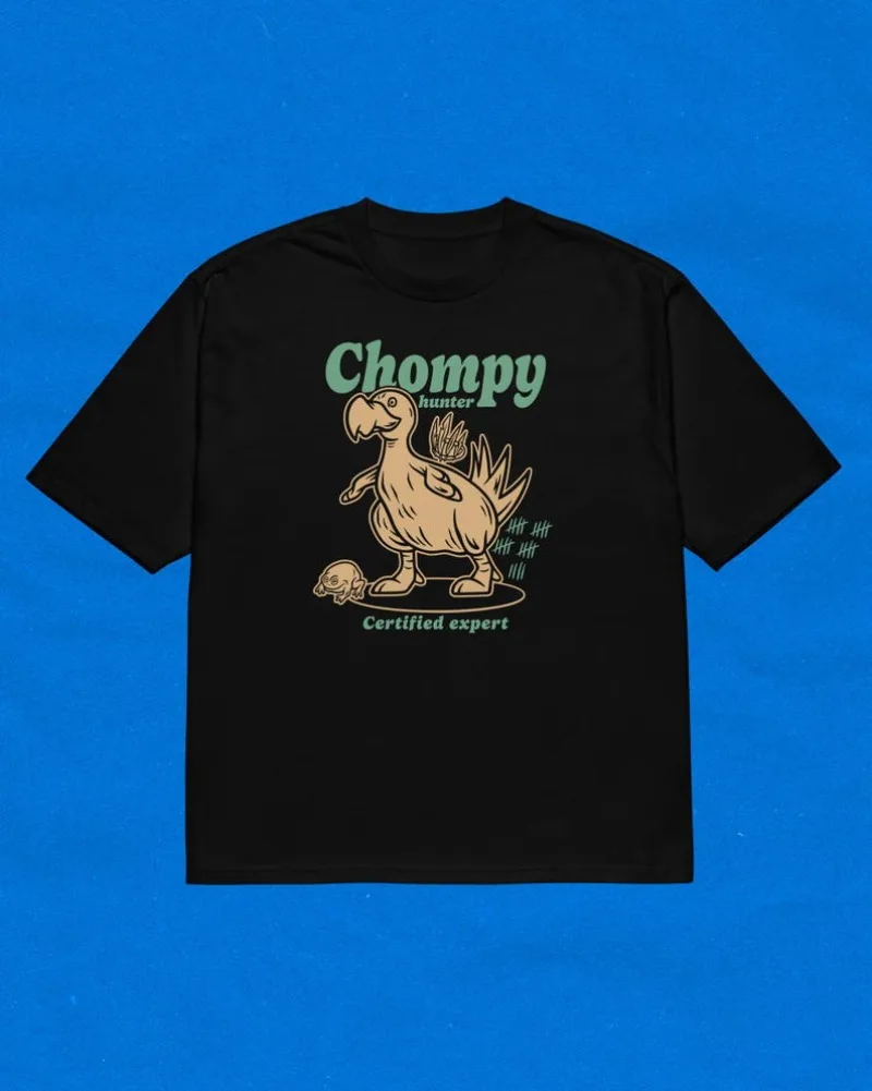 

00012928#A-OSRS Chompy Hunter Dark Oversized Heavyweight T-shirt | RuneScape T-Shirt | Gaming T-Shirt | Old School Runescape | G