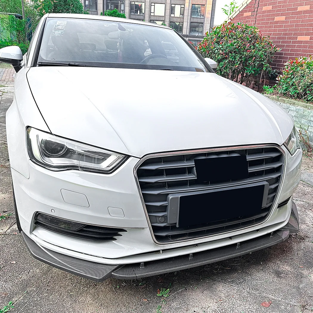 

Для Audi A3 S-Line S3 8V Standard TDI TFSI 2013-2016 Предварительно линейный автомобильный передний бампер Спойлер для губ Сплиттер Диффузор Обвесы Тюнинг