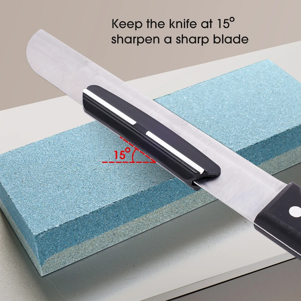 Ceramic Blade Knife Angle Guide for Knife Sharpening Aid Tool 15 Degree Stone Whetstone Assistance Guider Knifes Sharpener Aids