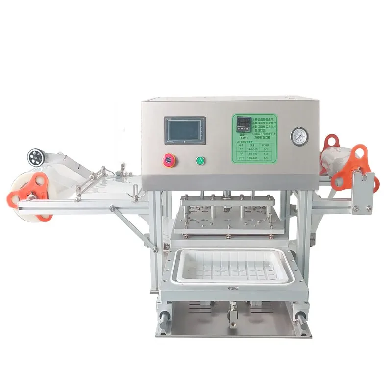 Automatic biscuit plastic box sealing machine, lunch box packaging machine