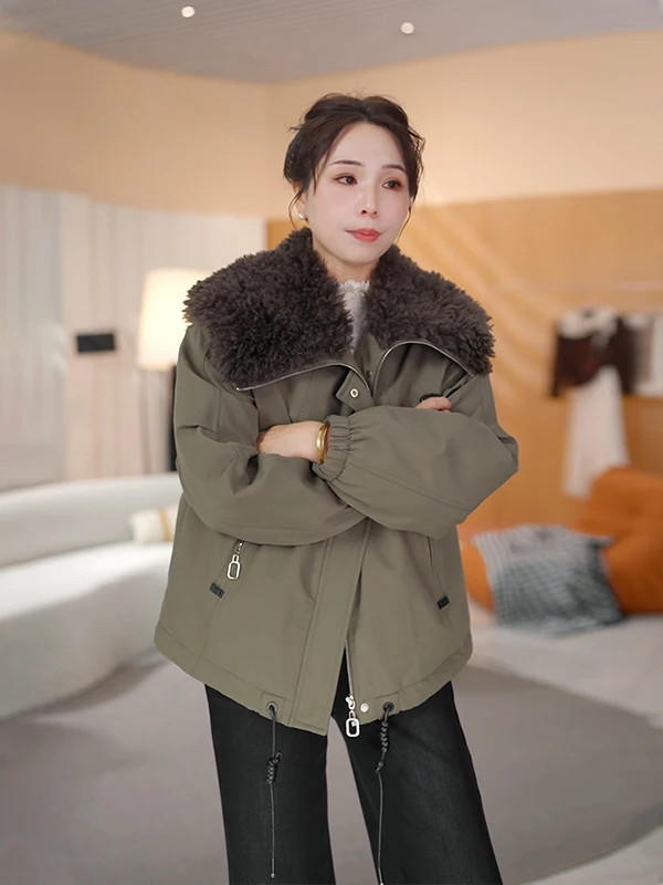 

Женская утепленная парка Kena с воротником из искусственного меха, оверсайз, теплая, повседневная, прямого кроя, белая, с наполнителем из пуха, 2025