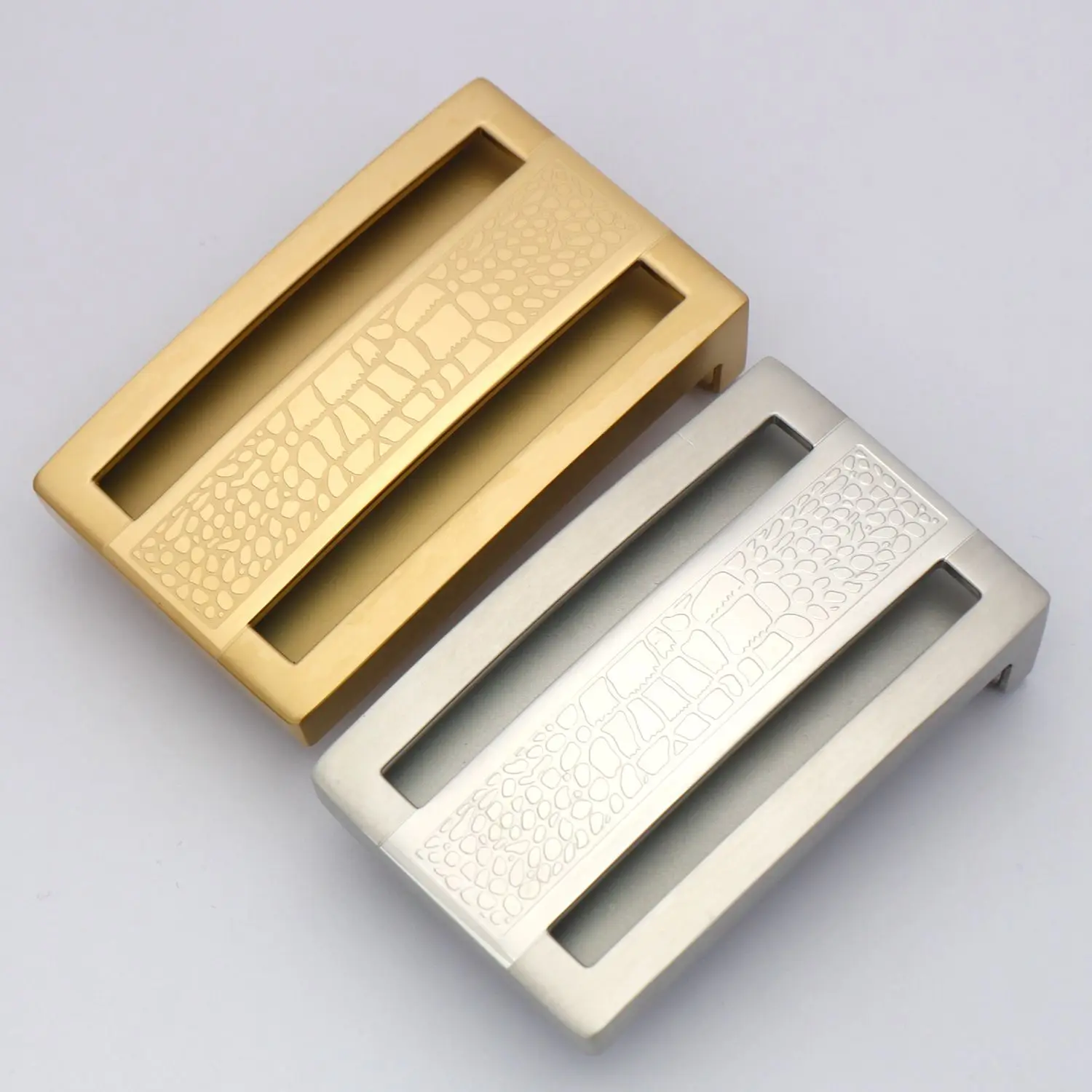 Brand Men's Solid 4cm Width Stainless Steel Belt Buckle High Quality Stainless Steel Metal Buckle Fashion Jeans Accessories