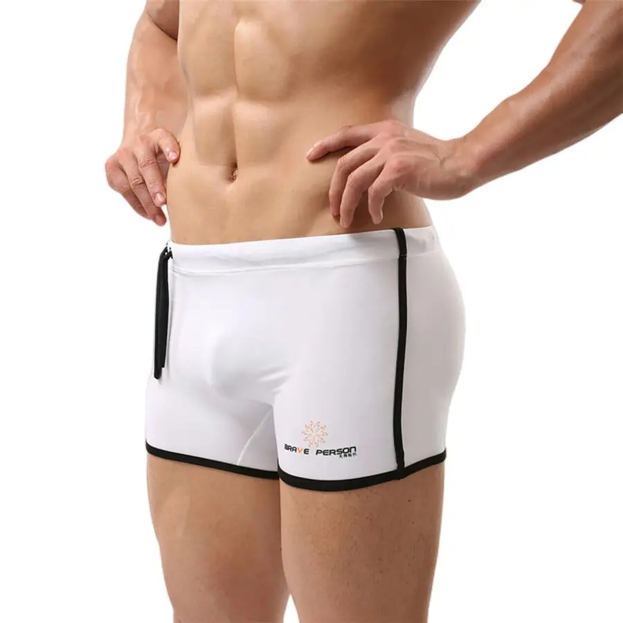 Brave Person Men\'s Swimsuits Swim Trunks Shorts Soft Comfortable Swimwear Beach Surf Shorts Men Drawstring Swimming Trunks