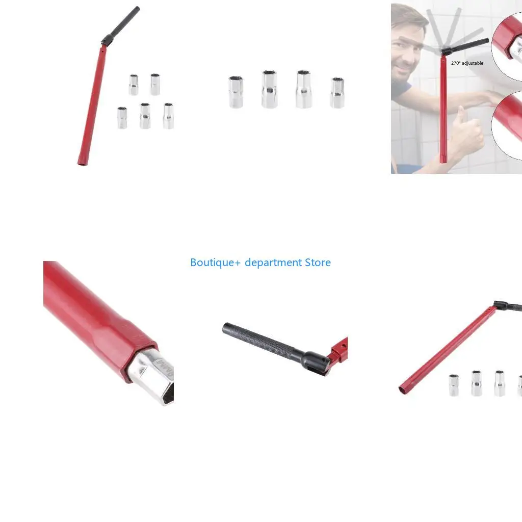 E1PD Stand Tap Nut Wrench Set, 8-13mm Sink Tap Nut Wrench, Basin Wrench Installation