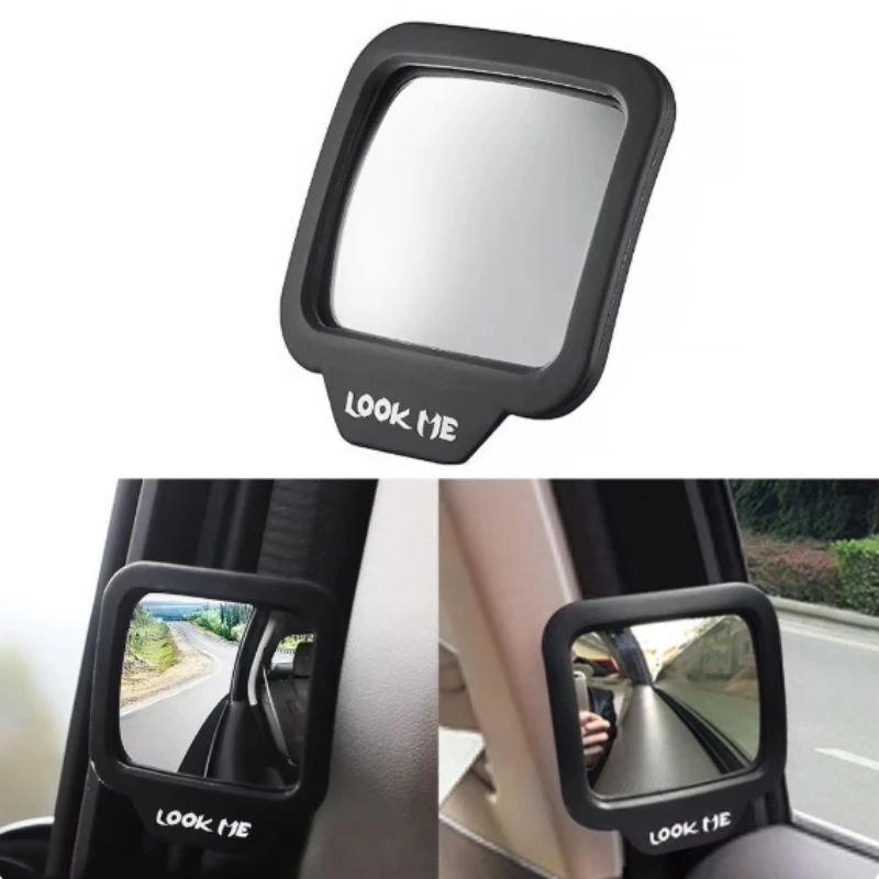 1Pc Adjustment Rearview Mirror Car Back Seat Observation Universal Large Version Wide Angles Driving Auxiliary Rearview Mirror