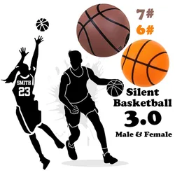 Grooved Silent Basketball Size 7# 6# Men & Women Player Indoor Dribble Practice Bounce Quietly Soft Foam Ball No Noises at Home